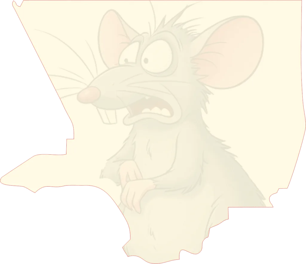Map of Rodent Expertz service areas in Los Angeles County